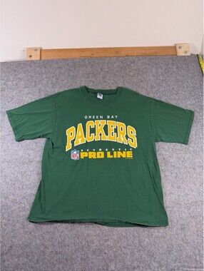Vintage 1995 Green Bay Packers T-Shirt L Russell Athletic Pro Line Mens Green